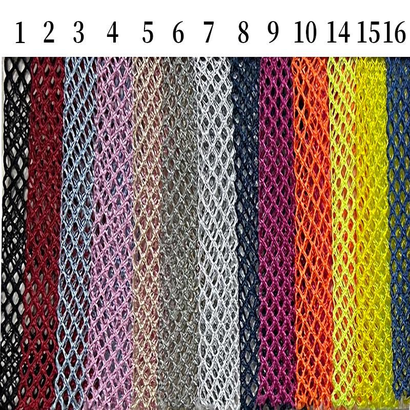 In-Stock K114 Diamond Warp Knit Polyester Mesh Fabric for Bags & Laundry