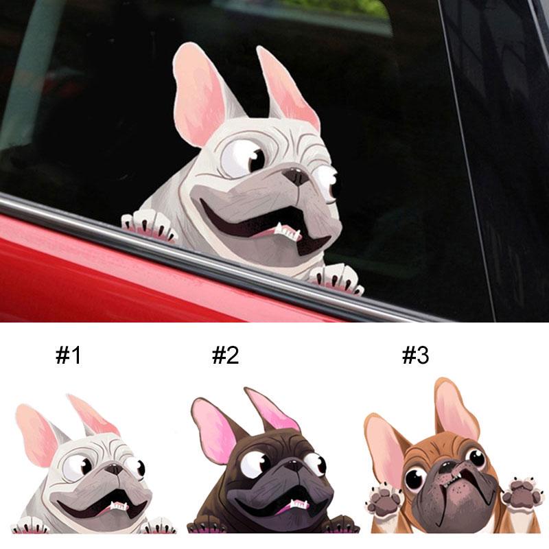 

Прекрасный творческий автомобиль Наклейка Мультфильм Собака Бульдог Автомобиль Моделирование Окно Наклейка Украшения Автомобиль Аксессуары