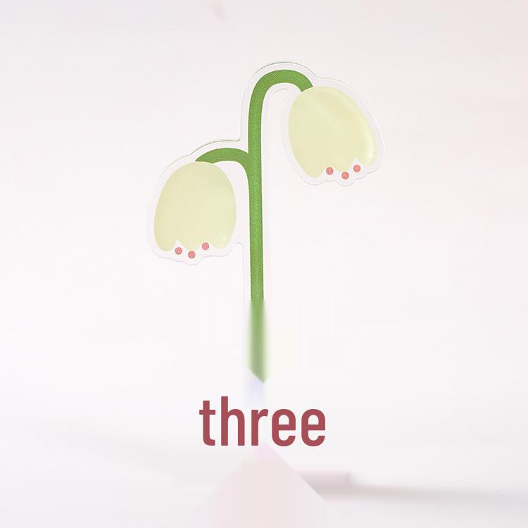 Acrylic Cartoon Flower Sticky Note & Photo Holder Desk Ornament