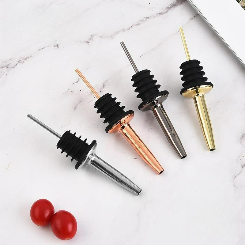 Stainless Steel Wine Pour, Wine Nozzle, Wine Dispenser, Imitation Gold, Silver Black, Bartending Tool