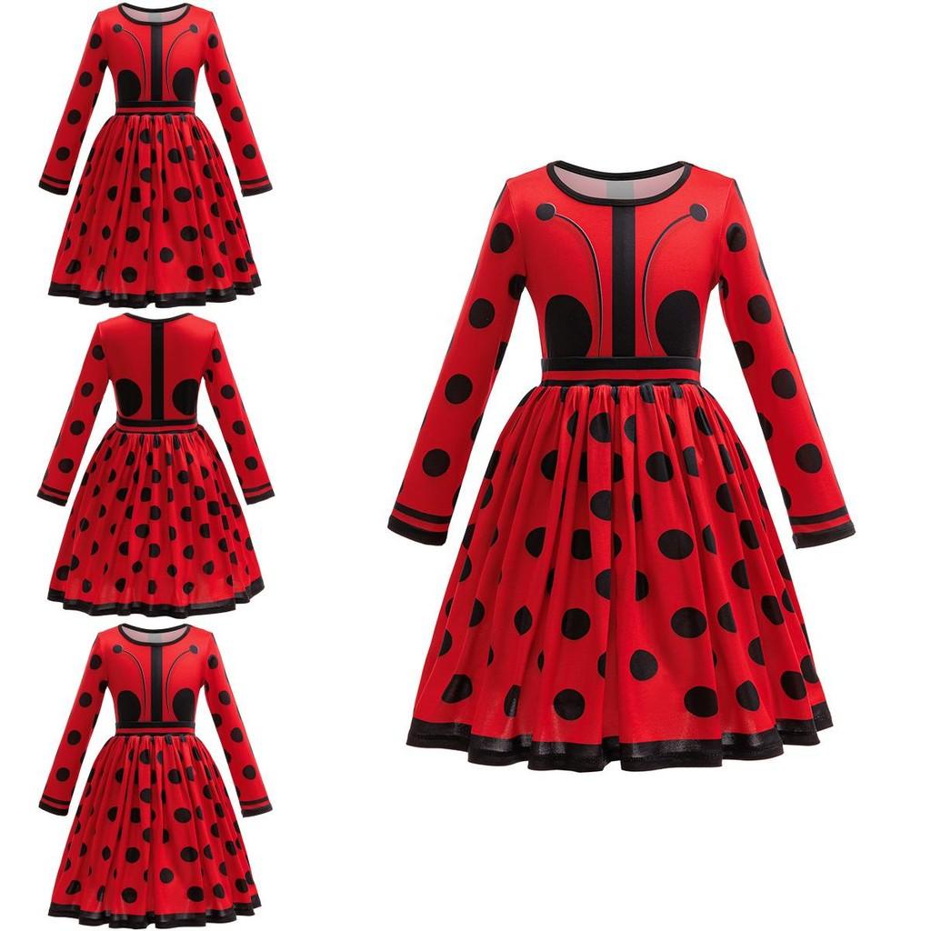 Miraculous: Tales Of Ladybug And Cat Noir Kids Halloween Costume Dress For Party And Cosplay Fun