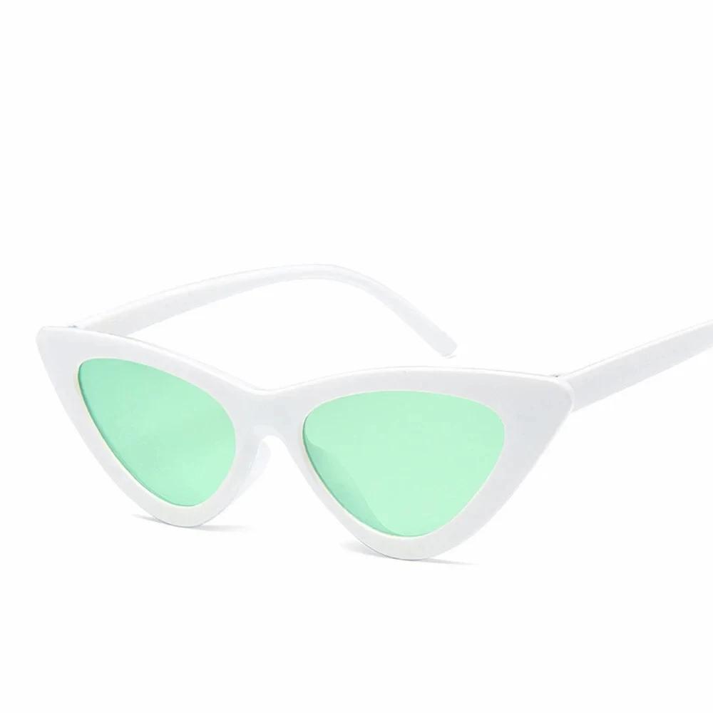 Vintage Cateye Sunglasses Women Retro Small Cat Eye Sun Glasses Designer Colorful Eyewear For Female Oculos De Sol
