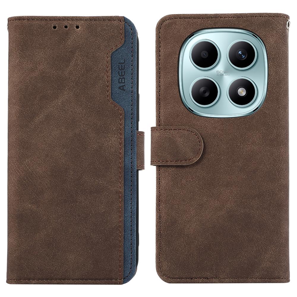 ABEEL For Xiaomi Poco M8 5G/Redmi Note 15 5G (Global) Case Color Splicing Leather Flip Phone Cover RFID Blocking