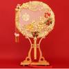 Tassels Phoenix with Pendant Handheld Bridal Group Fan Hand Bouquets Chinese Fan Embroidery Fan