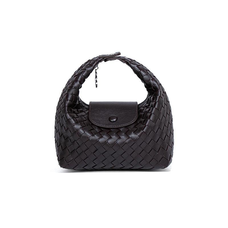 New hand-woven crescent bag fashion trend shoulder bag niche design messenger bag versatile simple handbag