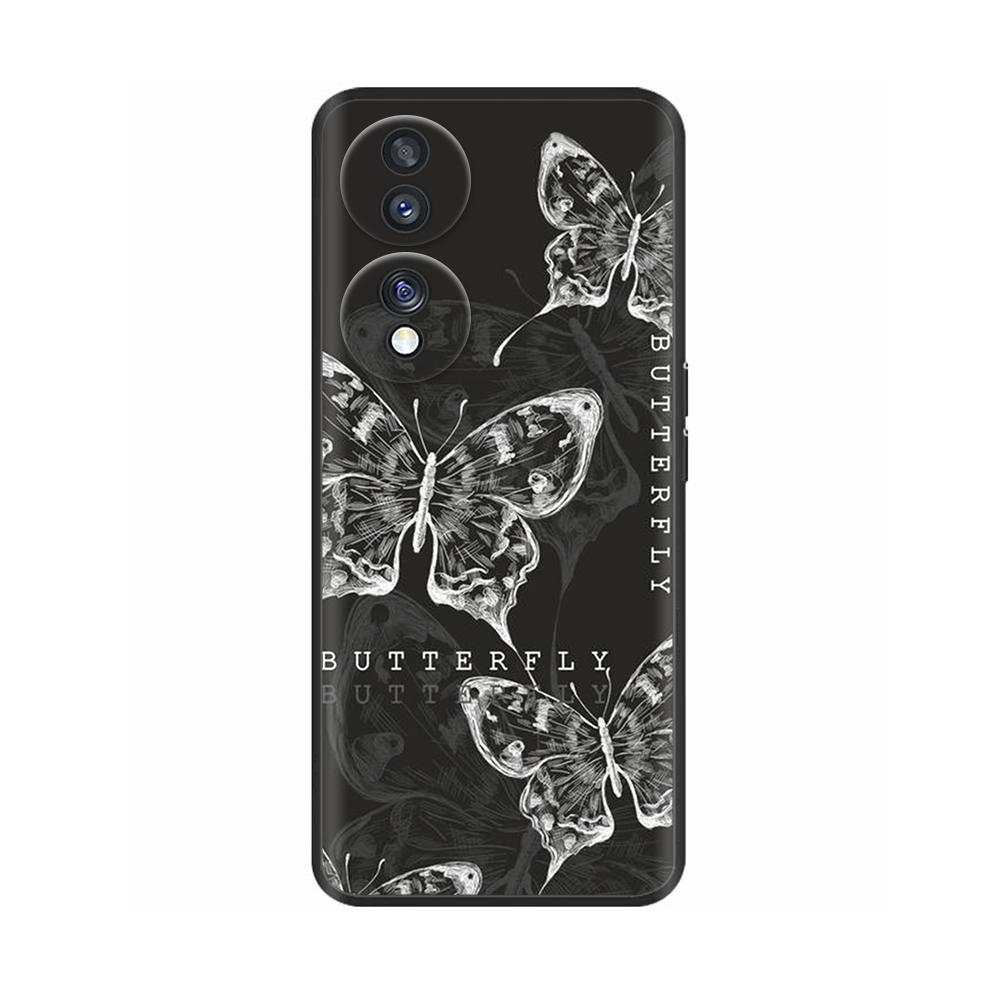 For Honor 70 5G Case Silicone Back Phone Cover For Honor 70 Pro Phone Cases Cute Flower Coque Funda for Huawei Honor 70 Pro Plus