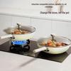 CHUIDAHUANG 32cm Non-stick Flat Bottom Multi-Purpose Wok