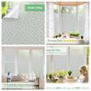 Privacy Patterned Frosted Window Film for Glass Lace Decorative Opaque Static Cling Vinyl Self-Adhesive Window Sticker for Home