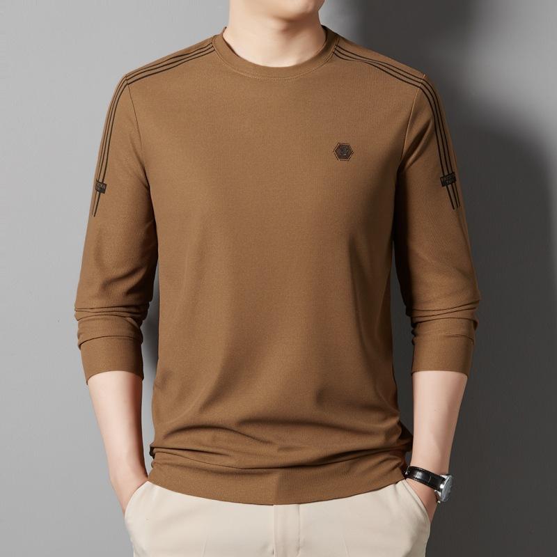 Hanorac pentru bărbați Toamnă Nou Tricou pulover cu gât rotund Modă pentru bărbați Versatil Casual Cămașă de bază