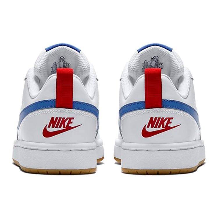(GS) Nike Court Borough Low 2 'White Blue Red' Kids' BQ5448-109