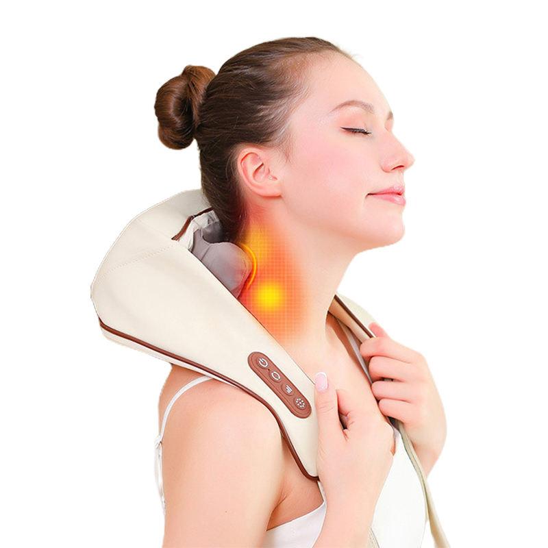 Factory Price Electric Shawl Cervical Neck Massager Shoulder Portable Professional Heat Neck Massager Shiatsu ABS Plastic
