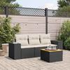 VidaXL Garden Lounge Set with Cushions 4 Pcs, Sofas and Patio Table, Outdoor Furniture Set Patio, Modern, 3257645