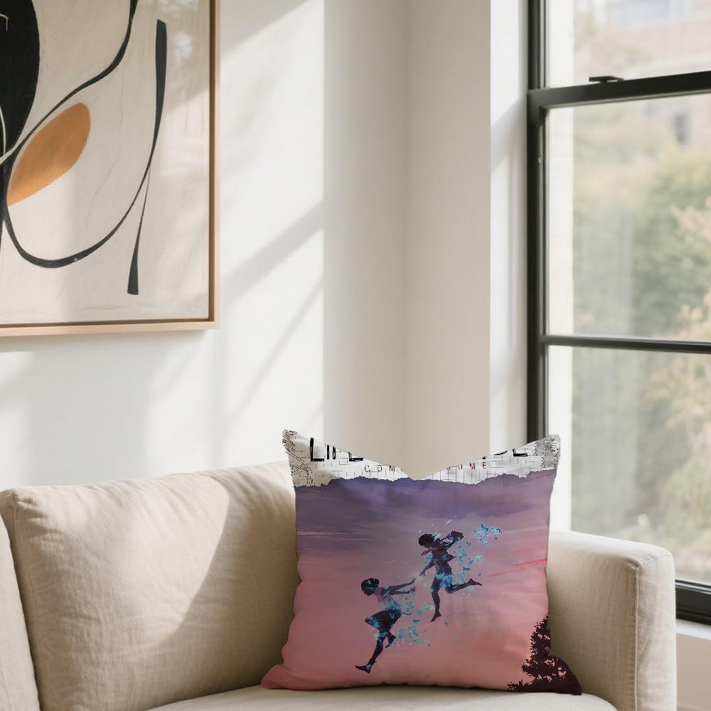 L-Life I-Is Game S-Strange cushion cover For Sofa Car Office Cafe Soft And Comfortable Double-Sided Printing Pillow Cover