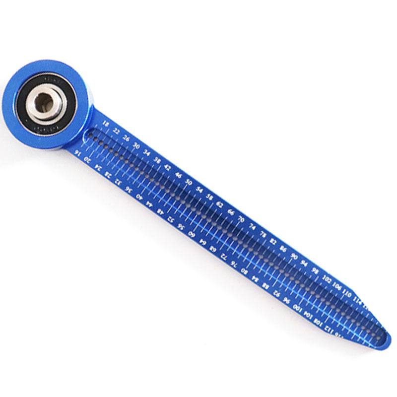 

Деревообробний креслярський циркуль Інструмент для кругового креслення Лінійка для отворів Високоточна деревообробна різьба Вимірювальні прилади Інструмент для вимірювання маркування синій
