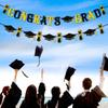 Gold Shining Graduation Party Banner Glitter Decor Graduation Hanging Banner  Photo Background