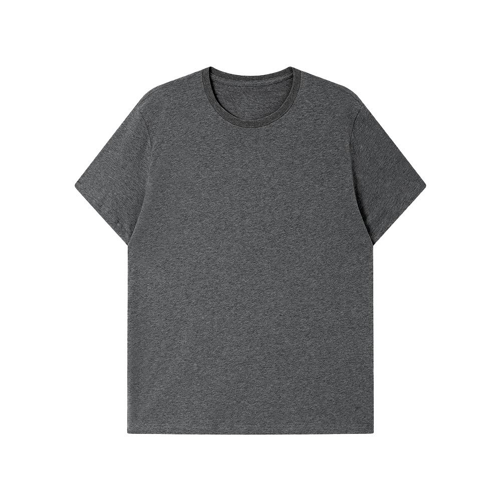 Men's 180g Pure Cotton Brushed Short Sleeve T-Shirt - Summer High Quality, Customizable Top