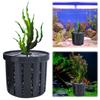 12Pcs Porous Planting Basket Multi-Function Aquarium Plant Cup Anti Floating Aquatic Plant Cup for Aquarium Decoration