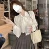 Women's 2024 Chic French Bow Shirt – High-End Autumn Long Sleeve Design