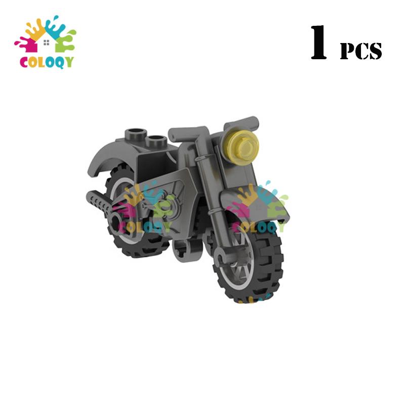 Kids Toys WW2 Military Tricycle Building Blocks Motorcycle Model Set Green Yellow Gray Toys For Kids Birthdays Gifts