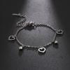 Korean Butterfly Crystal Bracelets on Hand for Women Stainless Steel Charm Bracelet Jewelry Valentine's Day Gift