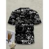 [3D Digital] Men's Novelty 3D Digital Print T-Shirt | Breathable Polyester | Casual | Machine Washable