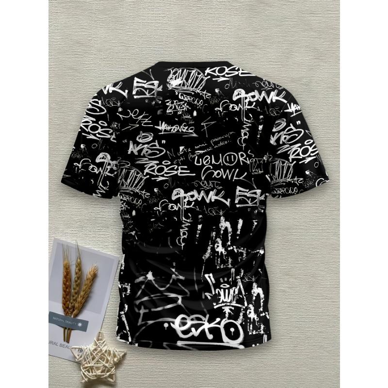 [3D Digital] Men's Novelty 3D Digital Print T-Shirt | Breathable Polyester | Casual | Machine Washable