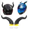 2PCS Motorcycle Helmet Devil's Horns Style Decoration Motorbike Helmet Accessories Stickers Cosplay Styling with Sucker
