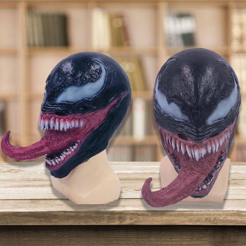 High Quality Latex Venom Cosplay Mask Realistic Horror Superhero Marvel Comics
