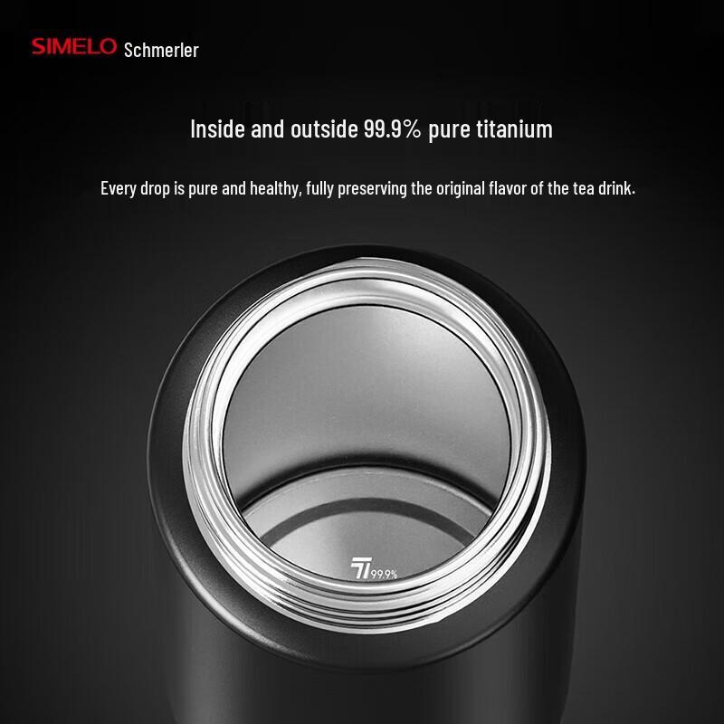 SIMELO Pure Titanium Insulated Tea & Water Bottle