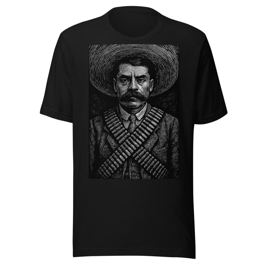 General Emiliano Zapata Semi tonoUnisex t-shirt
