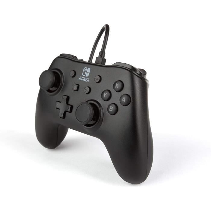 Manette Filaire - POWER A - Nintendo Switch - Noir Mat