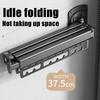 Clothes Drying Rack  Aluminum Alloy Folding Drying Rack Wall-mounted Collapsible Drying Rack Space Saver Clothes dryer