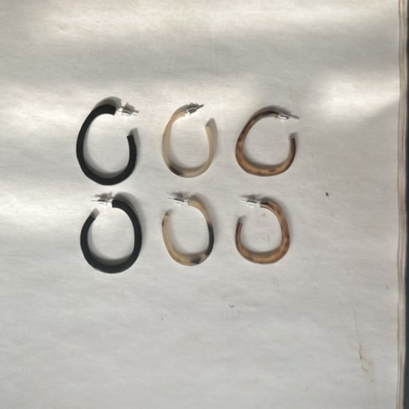 SUZURAN Lento Earring Lento Right Angle & Silver Earrings