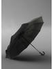 Automatic 10-Rib Black Glue Sunscreen Umbrella with Curved Handle, Compact Three-Fold Design, Custom Logo Available