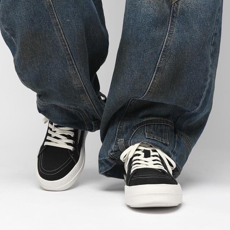 New small triangle milk fragrance thick-soled versatile men's sports and leisure board shoes men's ro shoes breathable canvas shoes tide