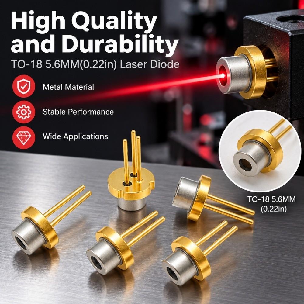2pcs Wavelength 808nm/810nm TO-18 5.6MM Laser Diode Parts Accessories For Beauty Care Medical Skin