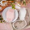 Christmas Fondant Biscuit Mould Xmas English Letter Embossing Stamp Dessert Cake Decoration Acrylic Pastry Cookie Cutter Tools