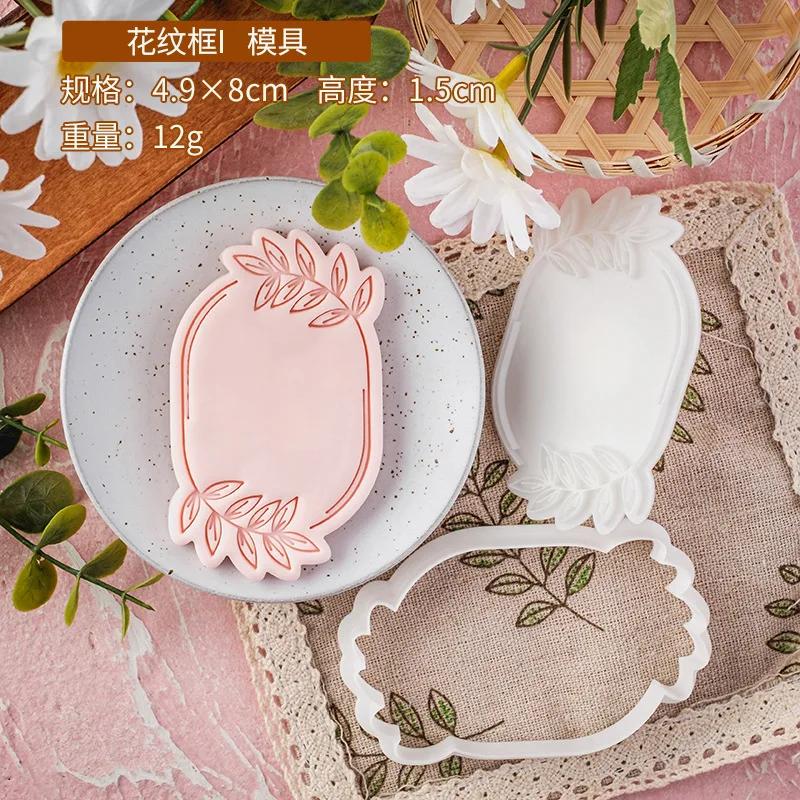 Christmas Fondant Biscuit Mould Xmas English Letter Embossing Stamp Dessert Cake Decoration Acrylic Pastry Cookie Cutter Tools