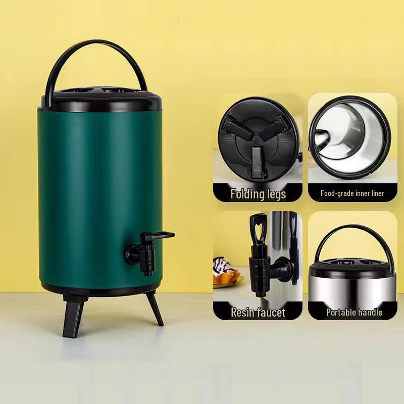 Commercial Double-Layer Stainless Steel Insulated Beverage Dispenser
