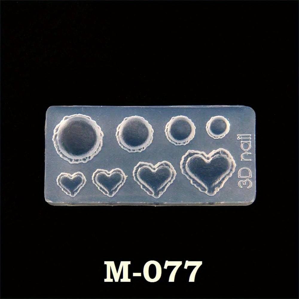 

1pc 3D Silicone Resin Mold for Nail Art Decorations Silicone Molds DIY Jewelry Earring Pendant Design Nail Art Manicure