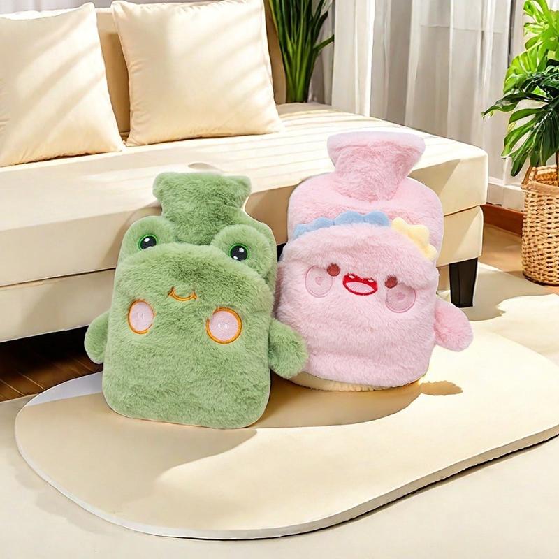 New Cartoon Animal Warm Bag Pvc Thick Hot Water Bag Cute Capybara Plush Cover Warm Water Warm Hand Treasure Girls Gift Winter