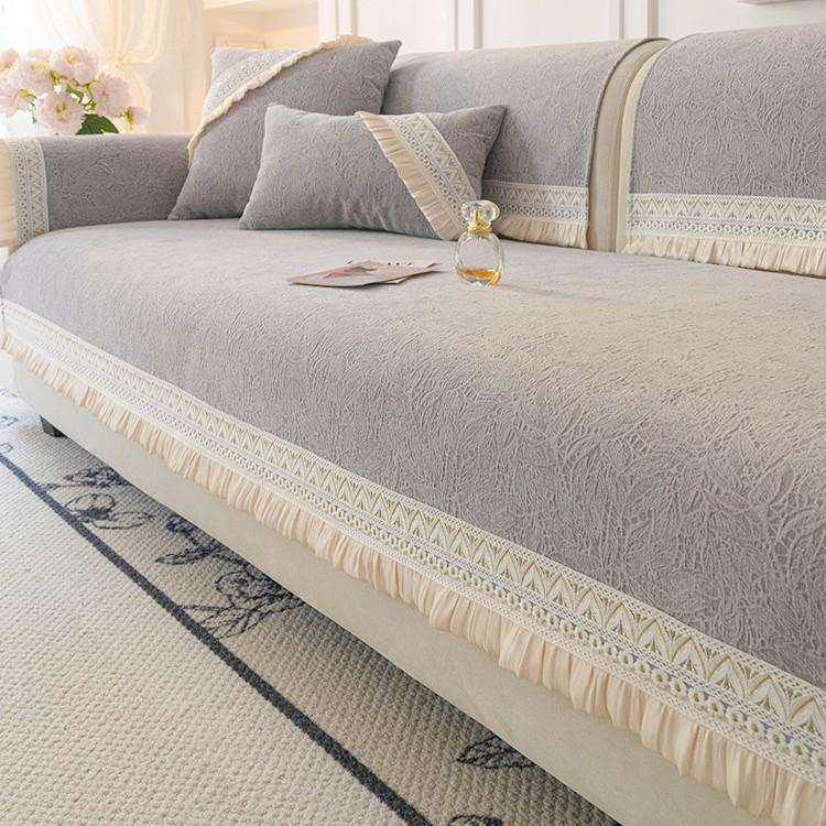 

Французская подушка для дивана Новая универсальная для четырех сезонов Популярная Легкая роскошь Высококлассное ощущение Чехол Ткань Подушка для сиденья Фиксированный Нескользящий Чехол 70*70cm