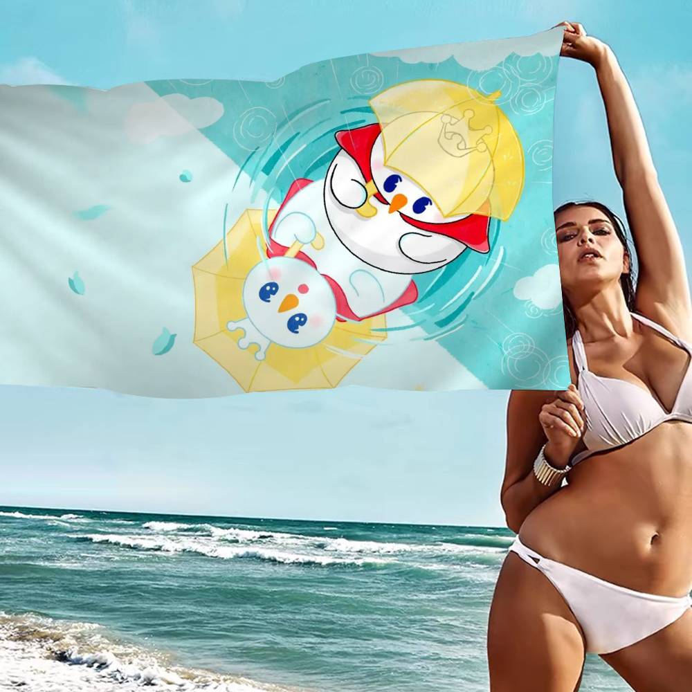 Cute M-Mixues Ice Cream & Tea Logo Big Microfiber Beach Towels Quick Dry Towel Sand Beach Towels Pool Towel for Travel Yoga