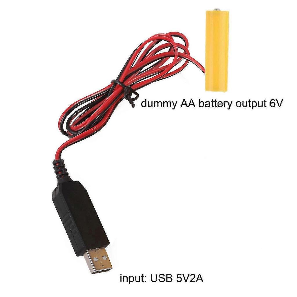6V AA Battery Eliminators USB Power Supply Replace 4x 1.5V AA with Switches