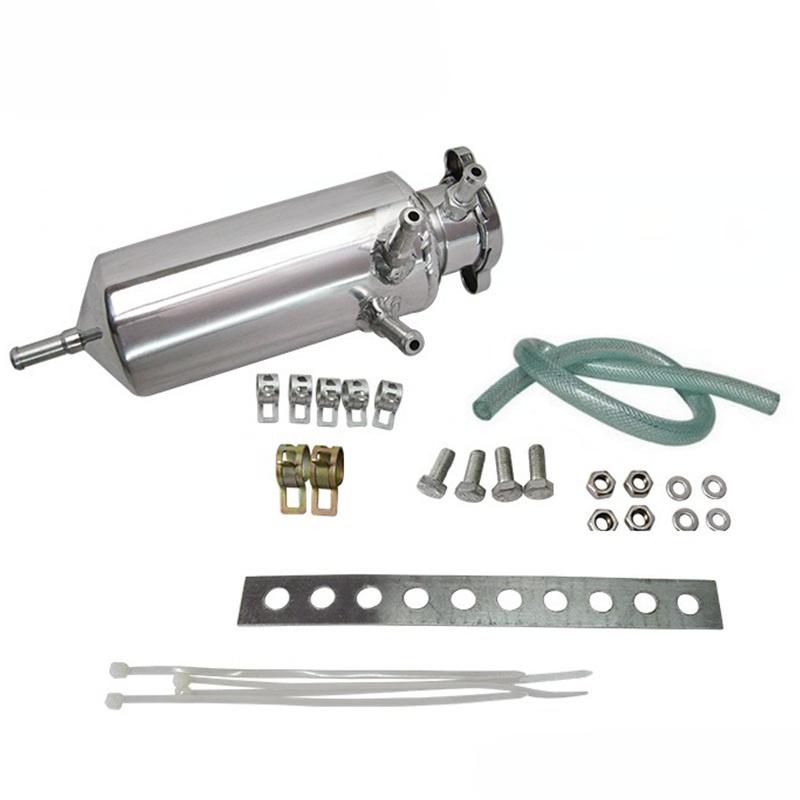 Vehicle Water Coolant Expansion Tank Bottle Header Universal Aluminium Alloy Car