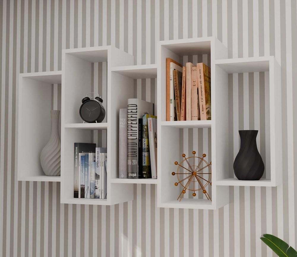 Bilbao 7.0 Wall-Mounted Shelves, Matte White