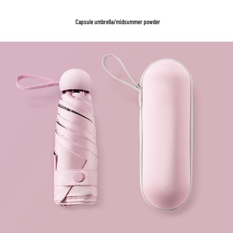 Ultralight Five-Fold UV Protection Compact Umbrella for Sun & Rain