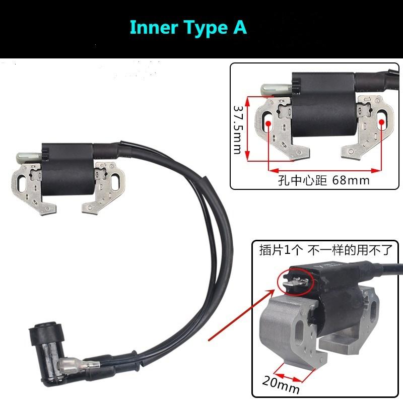 External / Inner Type Spark Ignition Coil Fits for 170F 7HP 212CC Gas Engine Powered 3/4/5KW DC Battery Charging Generator