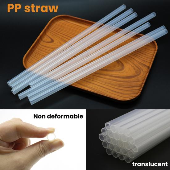 2Pcs Reusable PP Straws for 30/40oz Tumbler Leak-Proof Odorless Straw Replacement Ice Cold Cup Accessory for Home