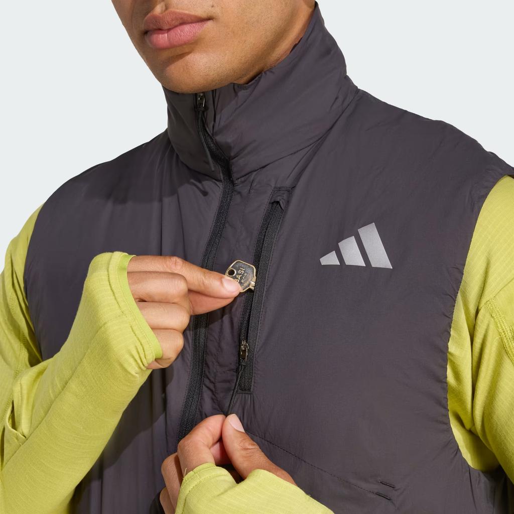adidas Climawarm Adi365 Running Zip Lock Thermal Sweat-Wicking Windproof Rain Vest Men Vests JM5715